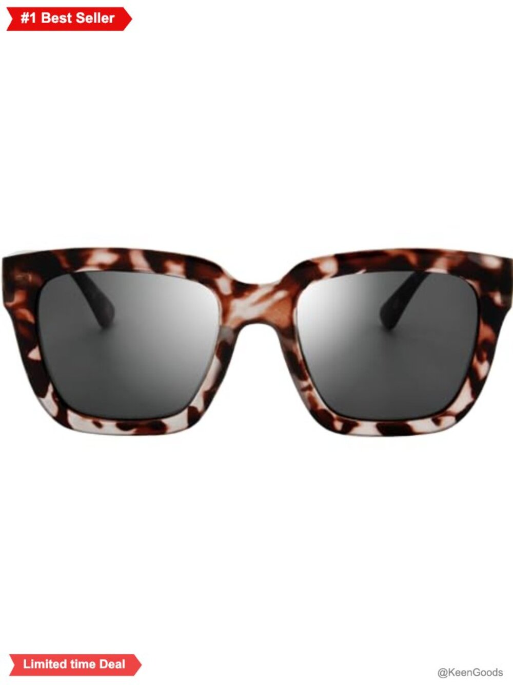 Retro Oversized Square Sunglasses UV400 Lightweight